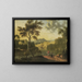 Italian landscape painting - Timotheus de Graef — framed artwork on a wall