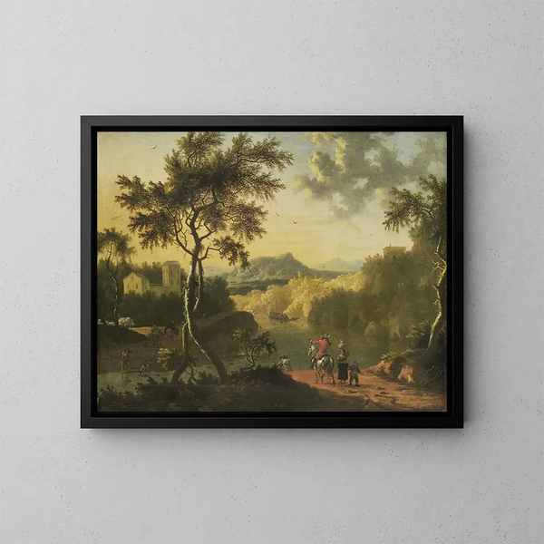 Paisaje italiano - Timotheus de Graef — cuadro enmarcado en la pared