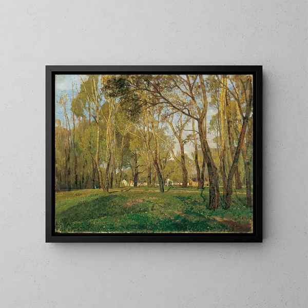 Krieau en el Prater - Tina Blau — cuadro enmarcado en la pared