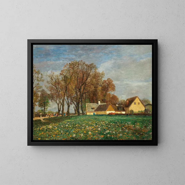 Sur la Schleiheimerstraße - Tina Blau — framed artwork on a wall