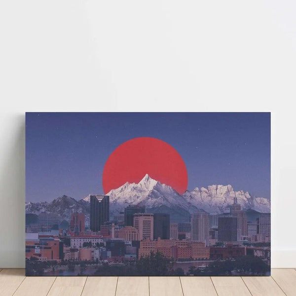 Reproducción del cuadro arte asiático - Horizonte urbano