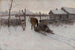 de granja con trineo - Tit Dvornikov — vista de la obra