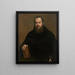 A monk with a book - Titian — framed artwork on a wall