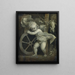 Cupid with the Wheel of Time - Titian — framed artwork on a wall
