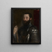 Portrait painting of Guidobaldo II della Rovere, Duke of Urbino - Titian — framed artwork on a wall