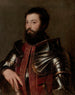 Portrait of a Man in Armor - Titian — artwork view