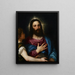 The Temptation of Christ - Titian — framed artwork on a wall