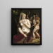 Venus at her Mirror - Titian — framed artwork on a wall