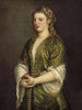 Mujer sosteniendo una manzana - Tiziano — vista de la obra