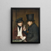 Jugador de cartas - Tjeert Eernstman — cuadro enmarcado en la pared