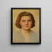Retrato de una dama - Tom von Dreger — cuadro enmarcado en la pared