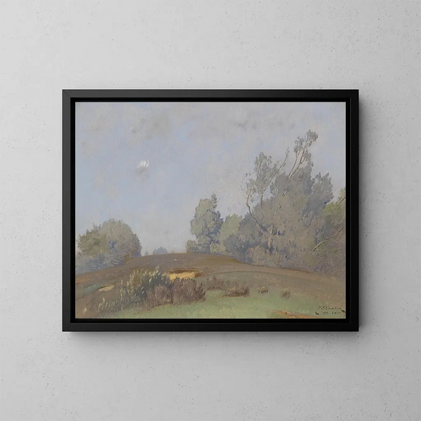 Landscape Painting - Toni von Stadler — framed artwork on a wall