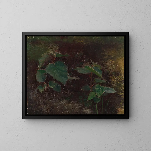 Croquis de plantas de árboles para la pintura Princesa de los cuentos de hadas - Torsten Wasastjerna — cuadro enmarcado en la pared