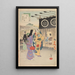 Nobles femmes de la période Tokugawa Trente-six beautés Sanjuroko kasensoro Pl04 - Toshikata Mizuno — framed artwork on a wall