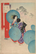 Nobles mujeres del período Tokugawa Treinta y seis bellezas Sanjuroko kasensoro Pl07 - Toshikata Mizuno — vista de la obra