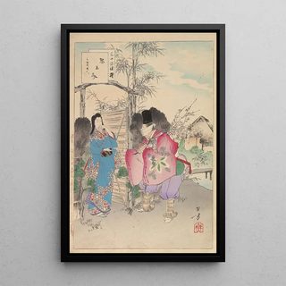 Toshikata Mizuno - Noblewomen of the Tokugawa Period Thirtysix Beauties Sanjuroko kasensoro Pl15.webp