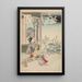 Nobles femmes de la période Tokugawa Trente-six beautés Sanjuroko kasensoro Pl18 - Toshikata Mizuno — framed artwork on a wall