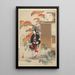 Nobles mujeres del período Tokugawa Treinta y seis bellezas Sanjuroko kasensoro Pl22 - Toshikata Mizuno — cuadro enmarcado en la pared