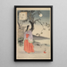Nobles femmes de la période Tokugawa Trente-six beautés Sanjuroko kasensoro Pl33 - Toshikata Mizuno — framed artwork on a wall
