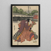 Banda Minosuke no Rikiya - Toyokuni Utagawa — cuadro enmarcado en la pared