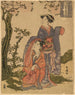 Osome hisamatsu chikai no jūshichiya machi - Toyokuni Utagawa — vista de la obra