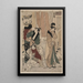Satsuki - Toyokuni Utagawa — cuadro enmarcado en la pared