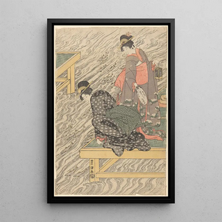 Toyokuni Utagawa - Women on Wharf Watching Fish.webp