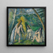 Tres bañistas - Paul Cézanne — cuadro enmarcado en la pared