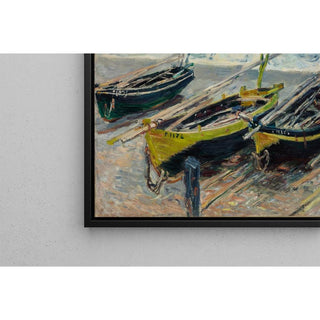 Trois bateaux de pêche - Claude Monet | Reproduction Tableau Décoration murale affiche copie