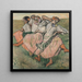 Three Russian Dancers - Edgar Degas — framed artwork on a wall