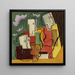Tres personajes - Louis Marcoussis — cuadro enmarcado en la pared