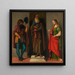 Tres santos Roch, Antoine abad y Lucía - Giovanni Battista Cima da Conegliano — cuadro enmarcado en la pared