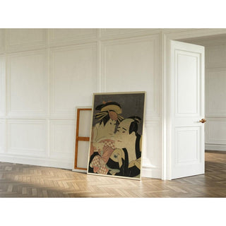 Troisième Sanogawa Ichimatsu de Gionmachi no Hakujin Onayo to , Ichikawa Tomiemon de Kanisaka Tōma - Toshusai Sharaku | Reproduction Tableau Décoration murale affiche copie