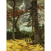 Reproduction of the painting Oak Trunks in the Meadow Before Spring - Franz Marc