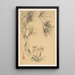 Pin and Mushroom - Tsubaki Chinzan — framed artwork on a wall