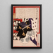 Actor en Musashibo Benkei en Kanjincho - Tsukioka Yoshitoshi — cuadro enmarcado en la pared
