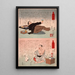 A Civil Servant and a Mother-in-Law - Tsukioka Yoshitoshi — framed artwork on a wall