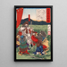 Bunya no Watamaro and the rebels heading to sh - Tsukioka Yoshitoshi — framed artwork on a wall