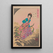 Change s'enfuit vers la lune - Tsukioka Yoshitoshi — framed artwork on a wall