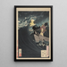 Daimotsu kaij no tsuki - Tsukioka Yoshitoshi — framed artwork on a wall
