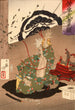 Danj Matsunaga Hisahide before his suicide - Tsukioka Yoshitoshi — artwork view