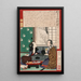 Drunken Sinner A couple near a window - Tsukioka Yoshitoshi — framed artwork on a wall