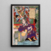 Héroes de la novela Suikoden - Tsukioka Yoshitoshi — cuadro enmarcado en la pared