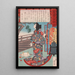 Masaoka painting, clan Date nurse holding her murdered child - Tsukioka Yoshitoshi — framed artwork on a wall
