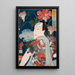 galantes modernos con glorias de la mañana - Tsukioka Yoshitoshi — cuadro enmarcado en la pared