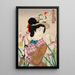 Preparación para un paseo La mujer de un noble de la época Meiji - Tsukioka Yoshitoshi — cuadro enmarcado en la pared