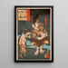 Shume Urabe Suetake encountering a ghost with a child - Tsukioka Yoshitoshi — framed artwork on a wall