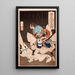 Soga no Gor Tokimune retenu par Gosho no Gormaru - Tsukioka Yoshitoshi — framed artwork on a wall