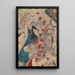Full Moon of Sumiyoshi - Tsukioka Yoshitoshi — framed artwork on a wall