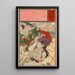 The suicide of two foreign employees - Tsukioka Yoshitoshi — framed artwork on a wall